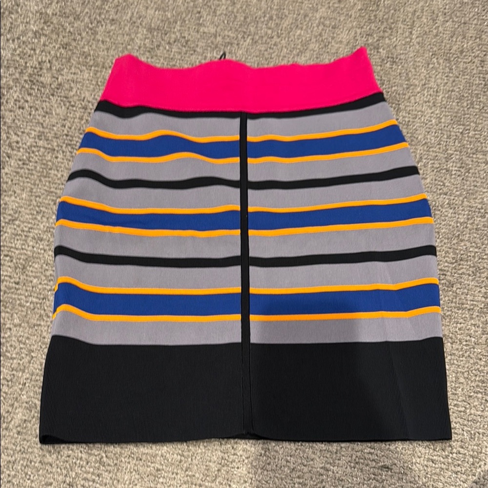 Cut25 by Yigal Azrouel Blue Gray Pencil Skirt